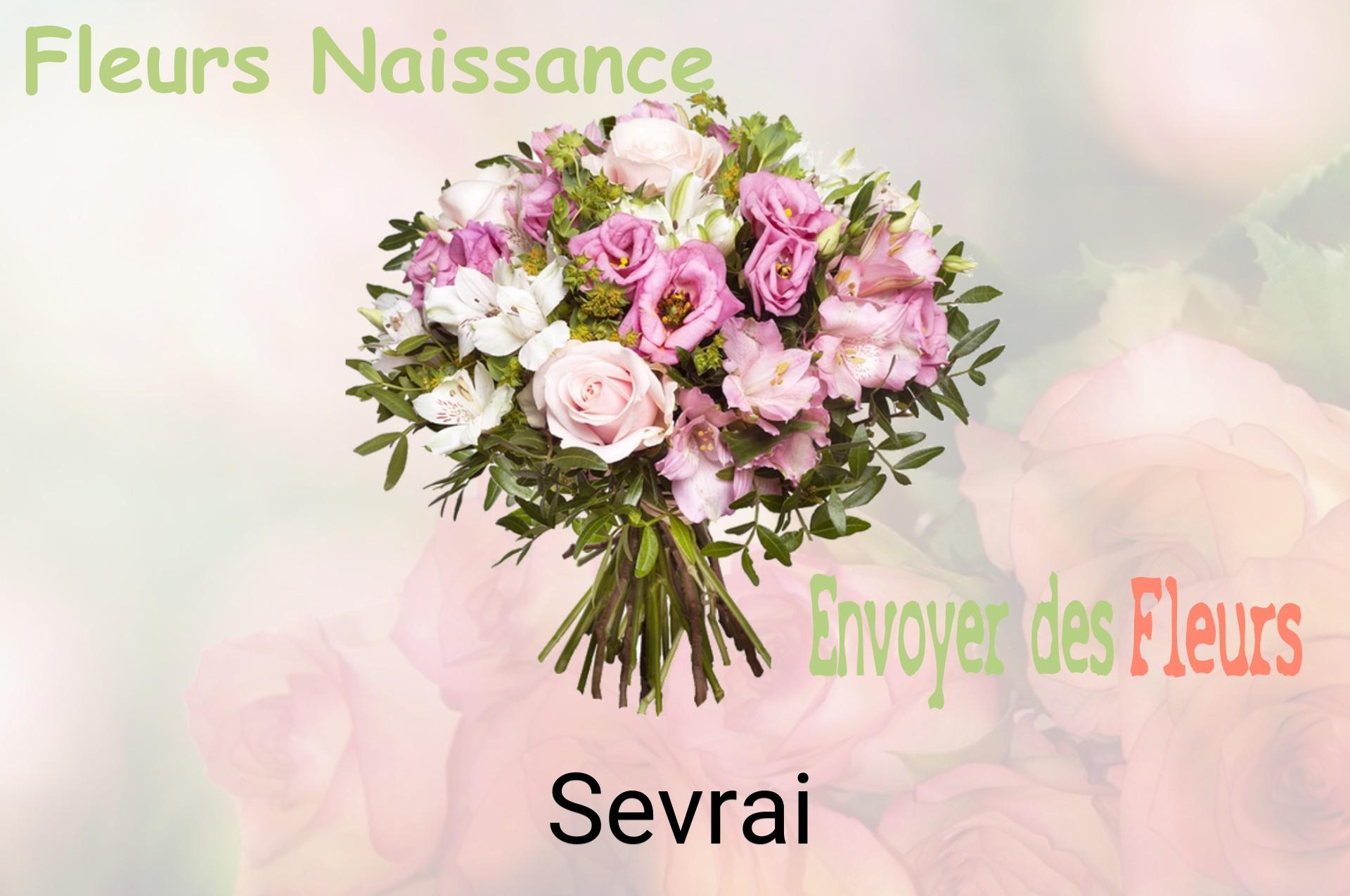 Bouquet de fleurs de naissance livré à Sevrai